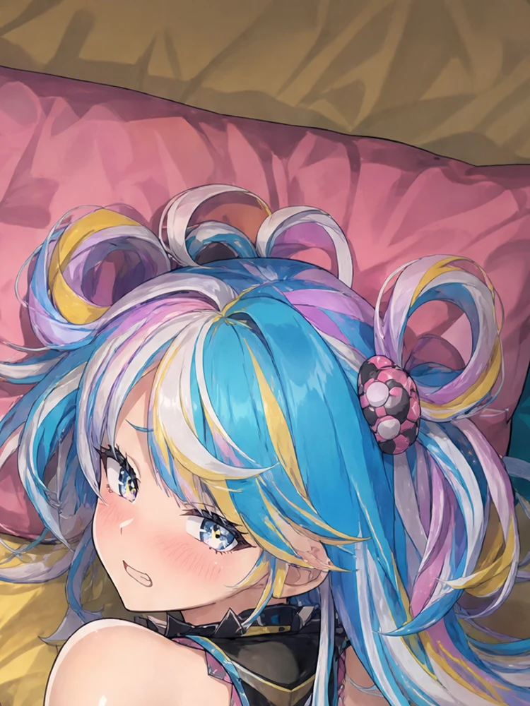 Dakimakura Anime Custom Hakos Baelz Pillow Cover Double-sided Print 2WAY Life-size Pillowcase Gifts