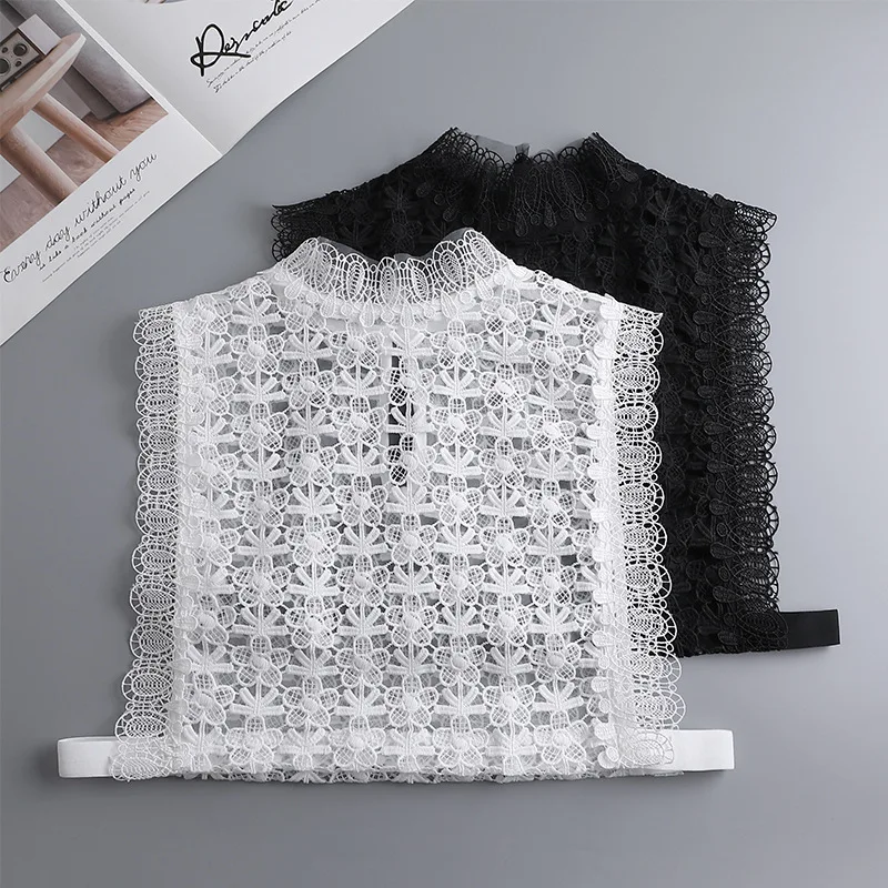 

Детский персиковый кружевной искусственный воротник на весну, осень-зиму, свитер, кардиган, украшение, игривый нежный стиль, аксессуар для одежды