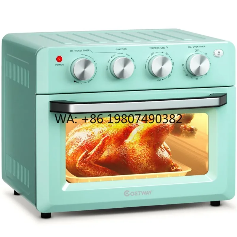 Multifunctional Convection Oven, 19 Quart Air Fryer Toaster, Compact Countertop Design with Dehydration Mode and 5 Accessories