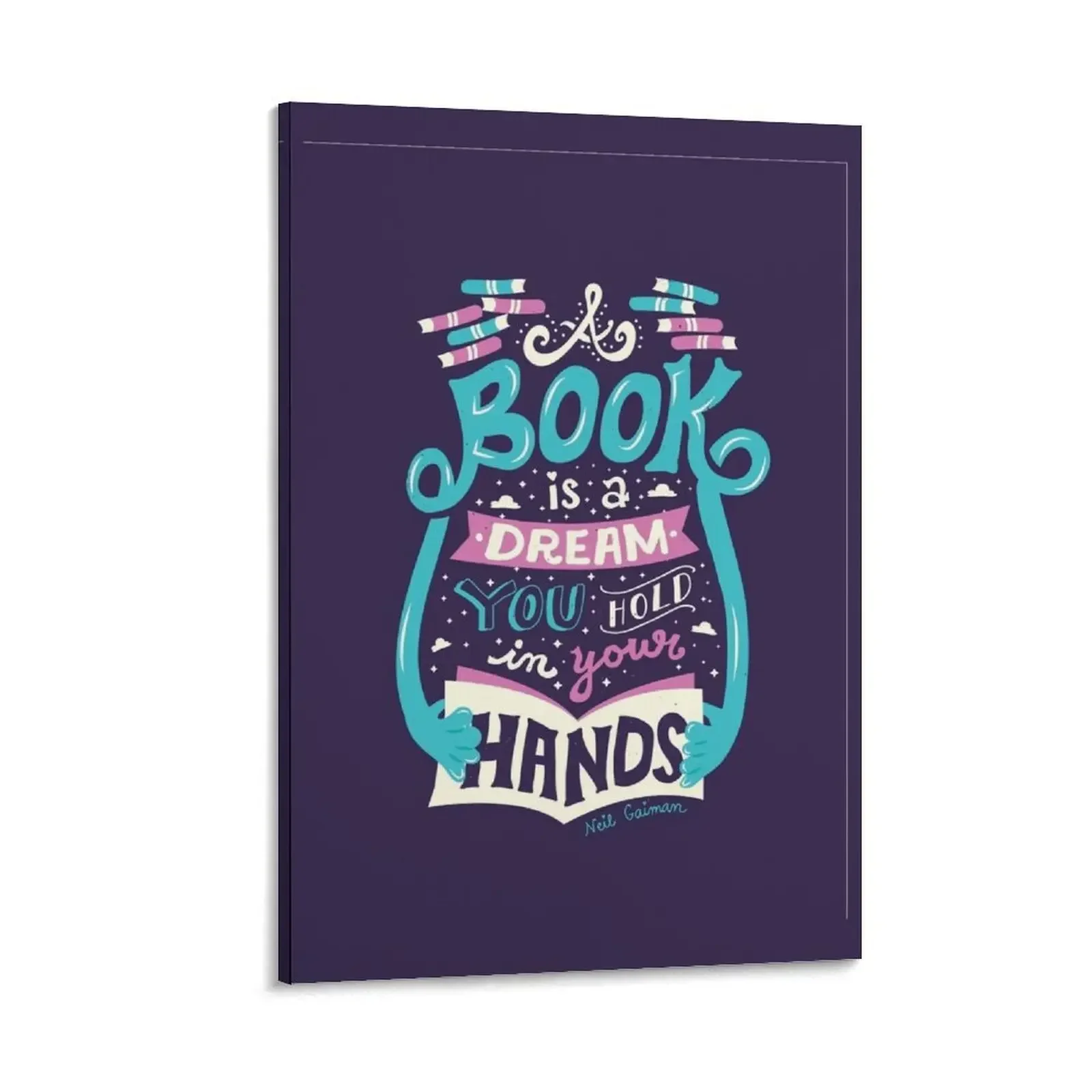 

Book is a dream Canvas Painting house decorations decorative wall poster aesthetic room decoration