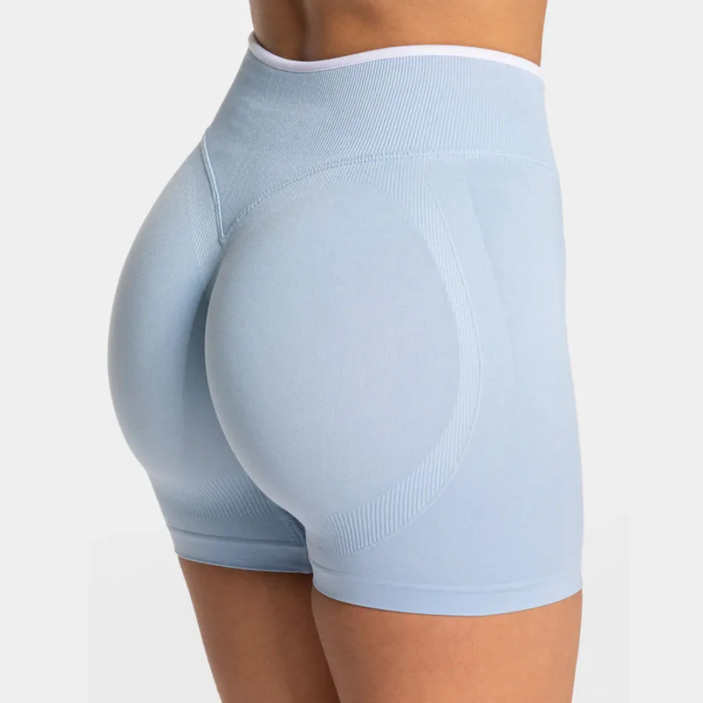 

High Elastic Seamless Yoga Shorts Naked Skin-friendly Sports Pants Fitness Running Anti-walking Leggings