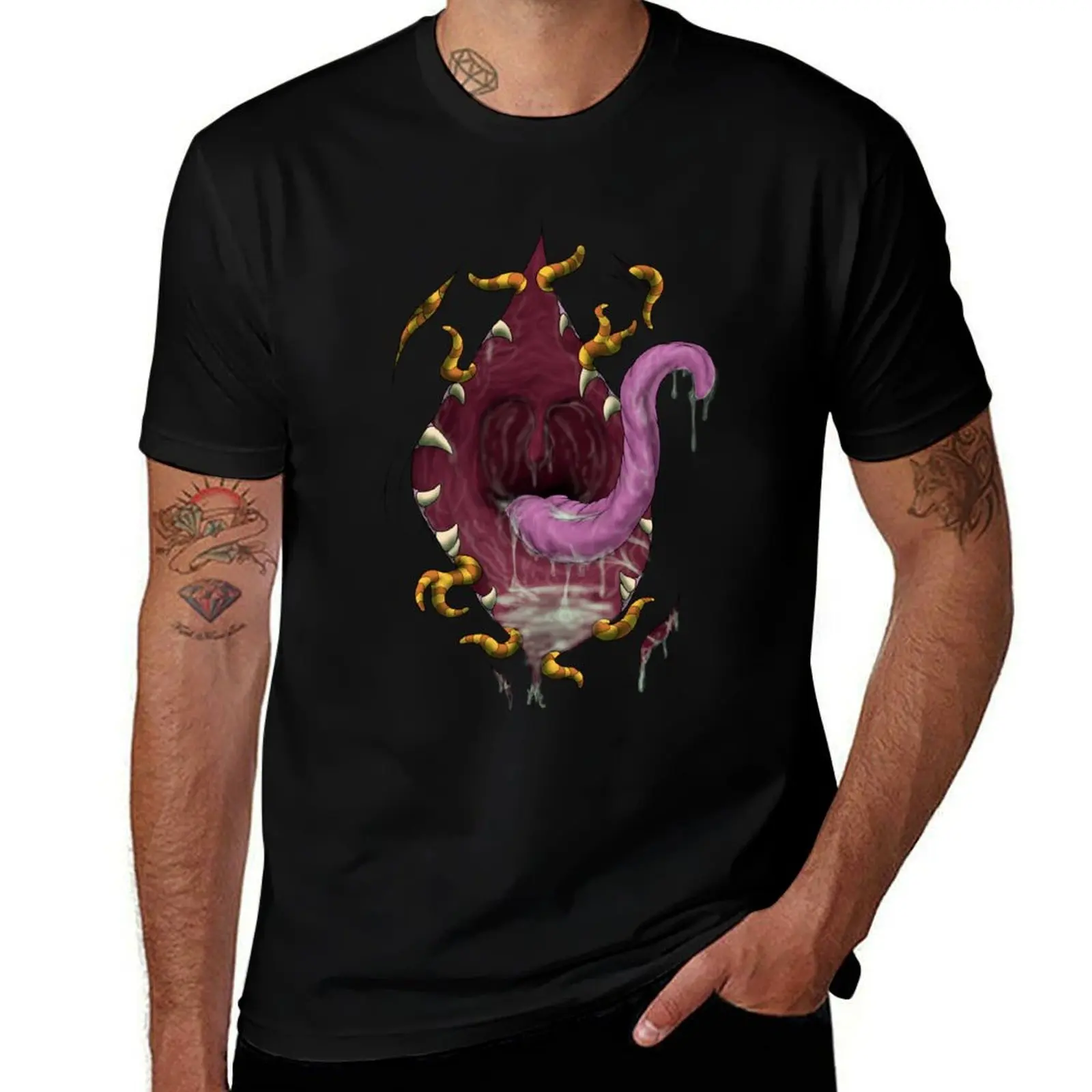 

Come Inside (VORE) T-Shirt Big and Tall Basic Tee Shirt