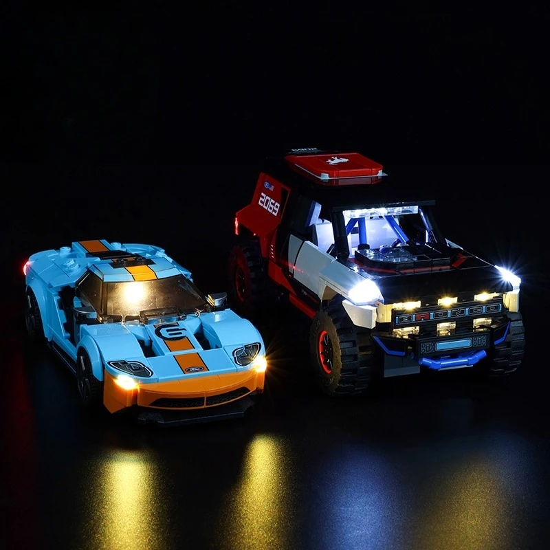 

No Model LED Light Set Suitable for LEGO Ford GT Heritage Edition and Bronco R Speed Champions 76905 Not Include Building Blocks
