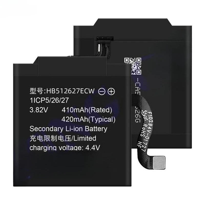 HB512627ECW for Huawei Watch 2/2 Pro/GT + Smart Watch Battery  High Quality Capacity Replacement Bateria Grade A Cell with Tools