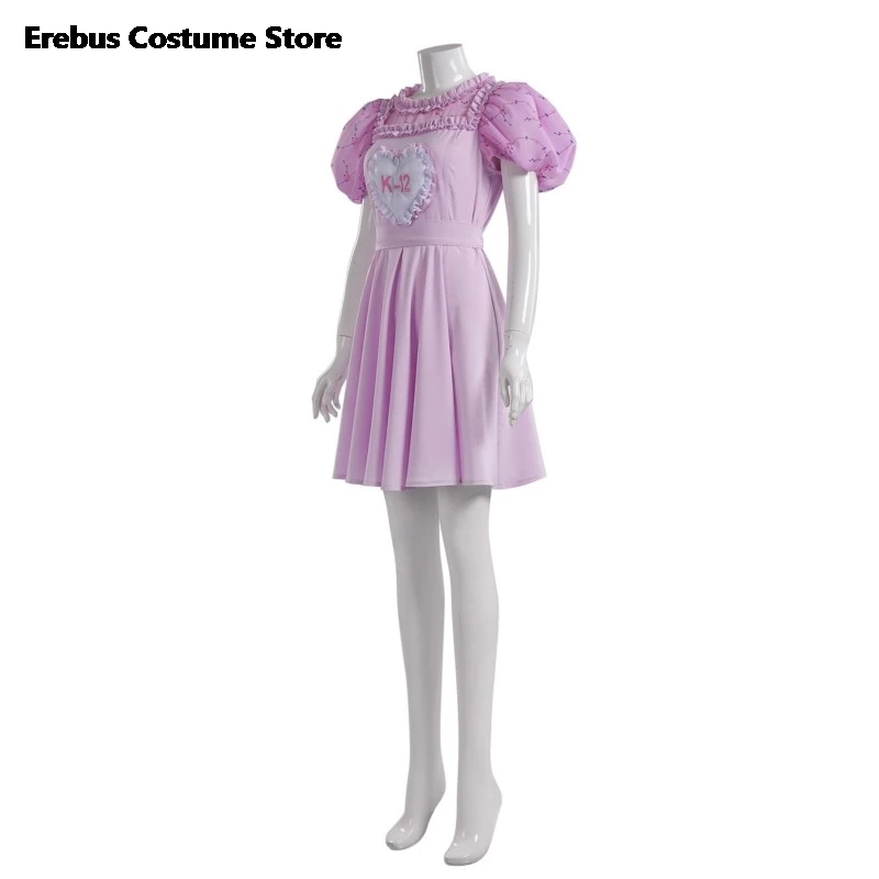 Women's K-12 Crybaby Angelita Cosplay K12 Uniform Pink Purple Dress Sweet Girl Melanie Martinez Halloween Costume Outift