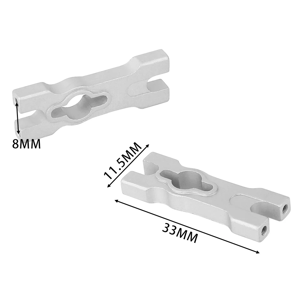Aluminum Front & Rear Cross Brace 4.1g for Losi 1/18 Mini LMT RC Monster Truck, Alloy Chassis Upgrade Cross Bar