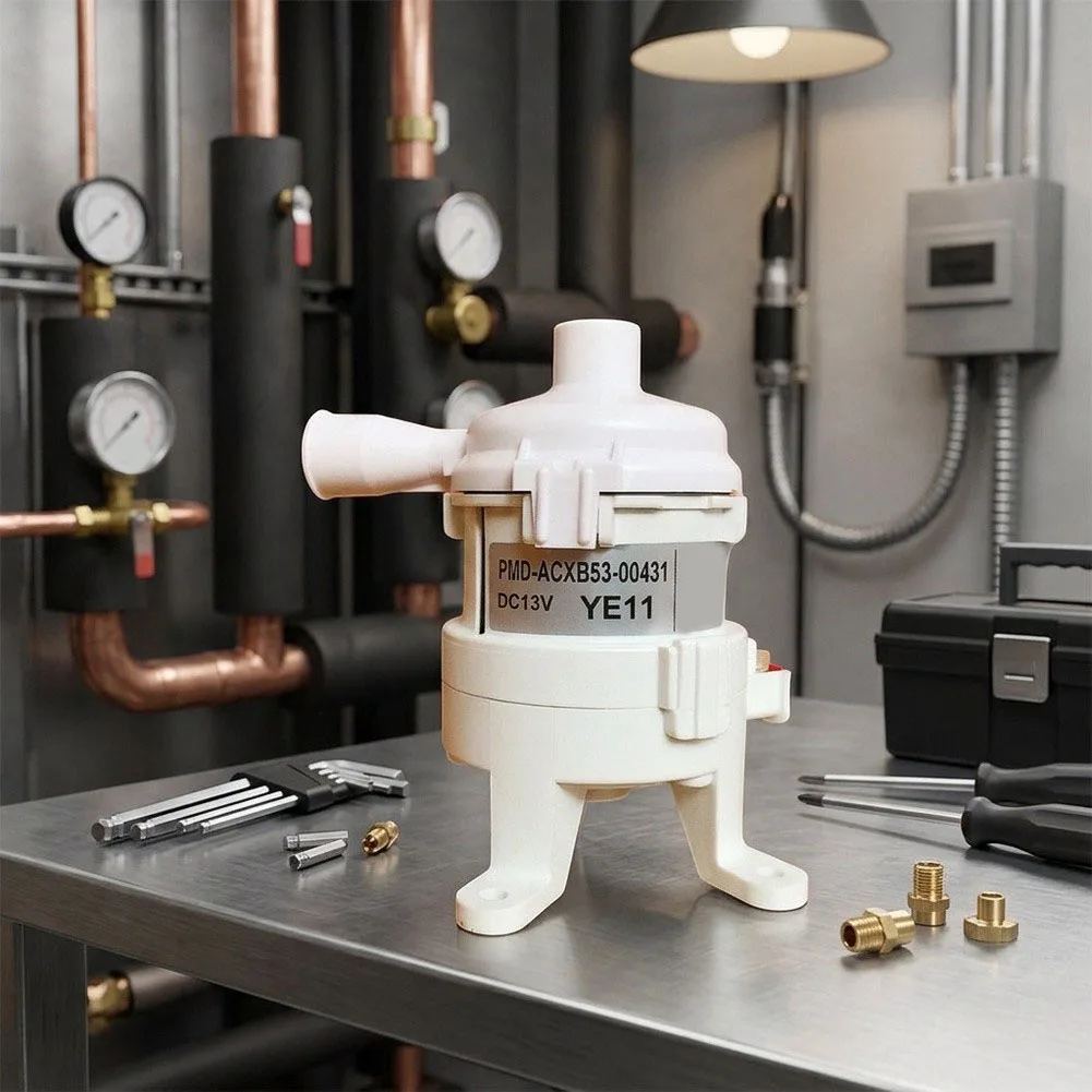 DC12V Condensate Drain ABS Automatic Overflow Protection For Air Conditioning System Water Drainage Easy Installation Tool