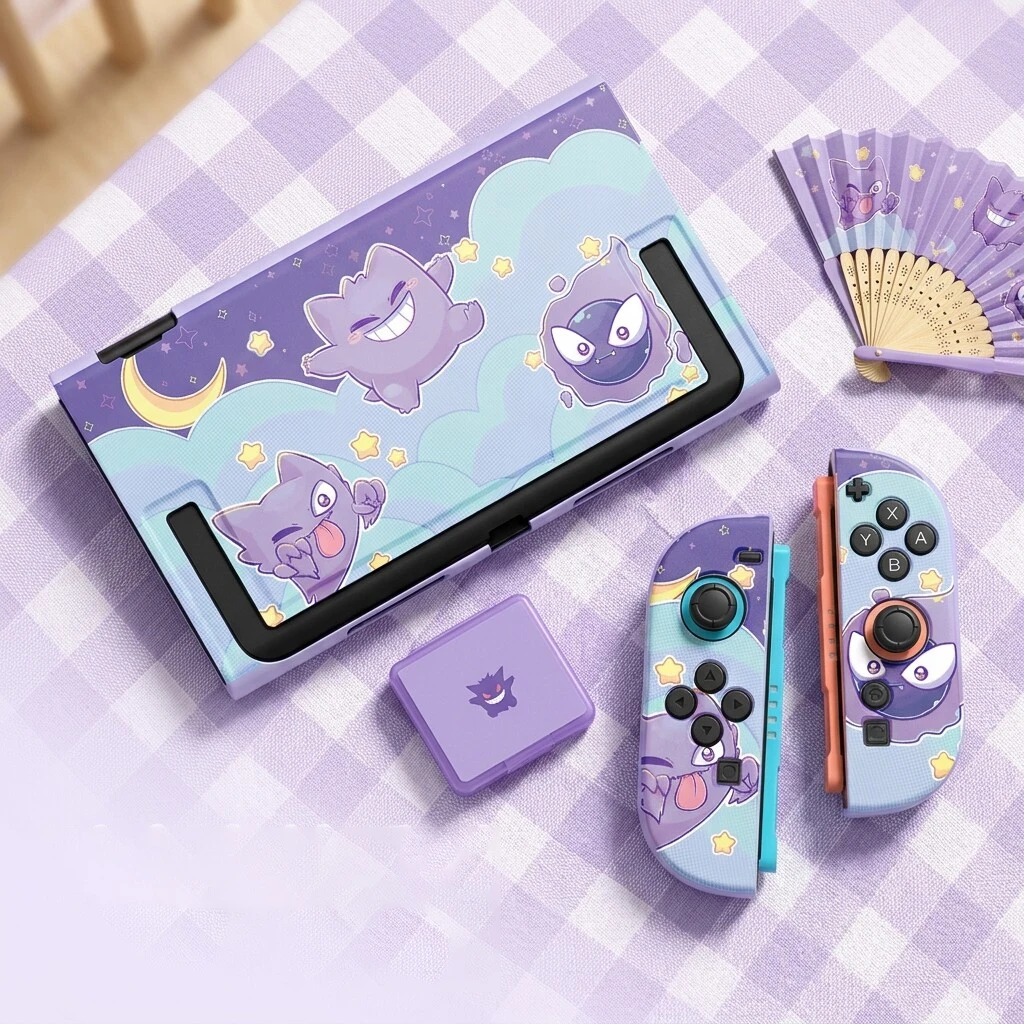 Cartoon-Schutzhülle für Nintendo Switch 2/OLED, Hartschalenhülle für Joy-Con, Weiche Hülle für Docking-Station, Stick-Abdeckungen, Gaming-Konsolen-Zubehör