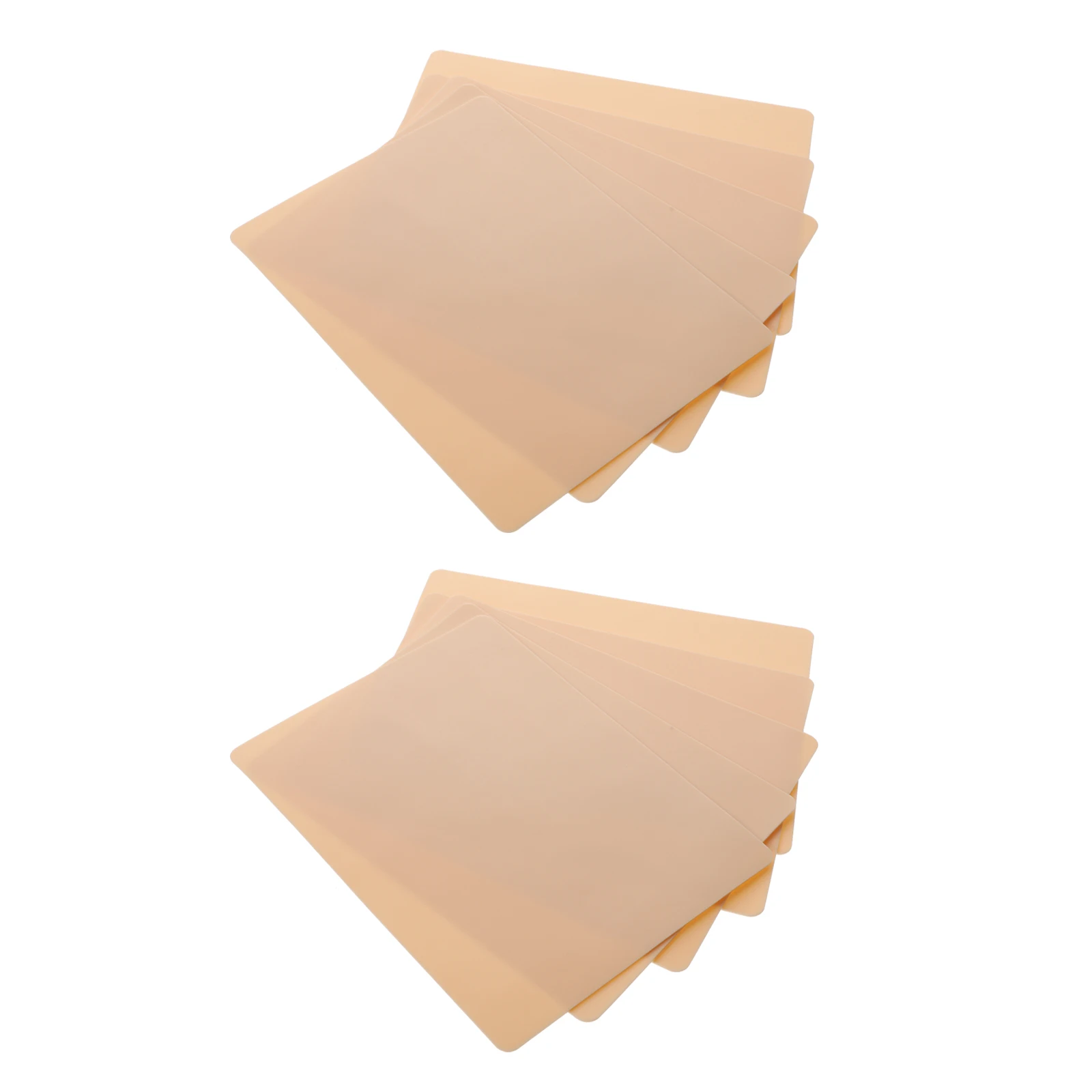 

10 Pcs Eyebrow Trimming Practice Tattoos Silica Gel Blank Silicone Skin