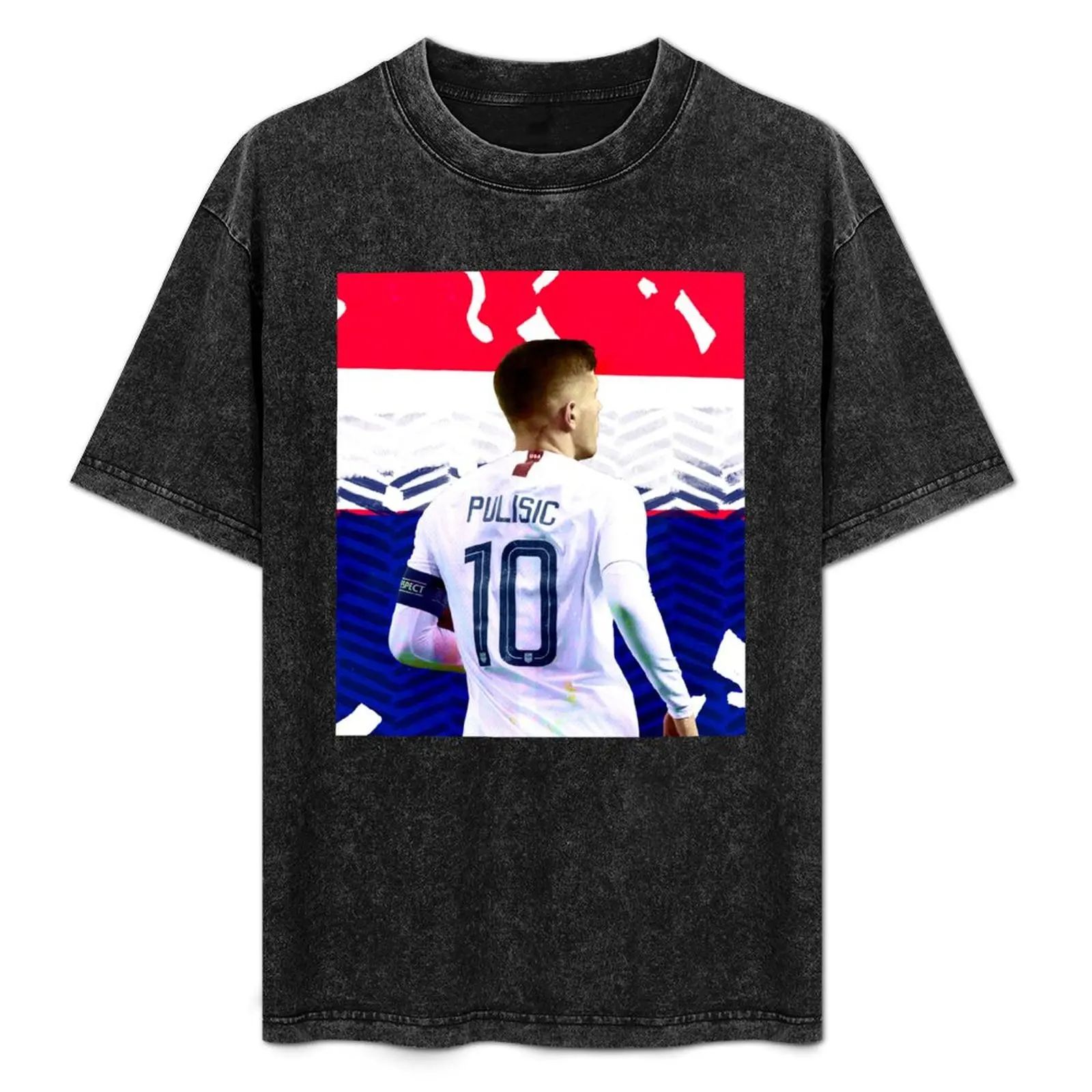 

Christian Pulisic Art Design Draw Street Art Graphic Paint Football USA T-Shirt graphic tee shirt Blouse mens shirts graphic tee