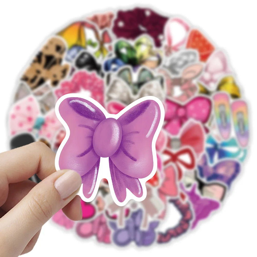 10/30/54 pçs bonito acessórios de cabelo adesivos arcos coloridos dos desenhos animados diversão doodle personalizado criativo decalques à prova dwaterproof água diy portátil