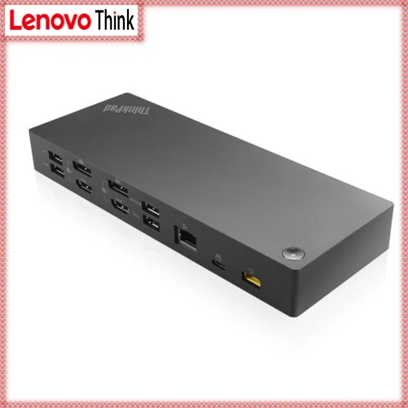 

Док-станция Lenovo ThinkPad X1 P1 X390 X280 T490 T480 R490 E490 E480, док-станция с двумя USB-портами, экран 4K, 40AF0135CN