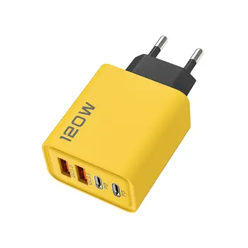 120W PD USB nabíječka s rychlonabíjením typu C pro mobilní telefon s adaptérem pro iPhone 15 Pro Samsung Quick Charge 3.0, zástrčka EU/US 10 nejlepší prodej Napájecí adaptér USB-C - №2