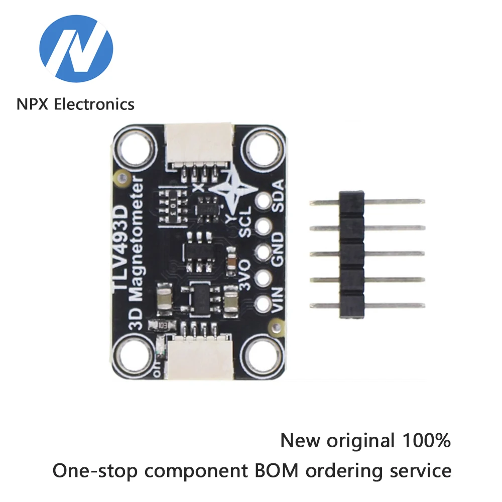 

TLV493D three-axis magnetometer module compatible
