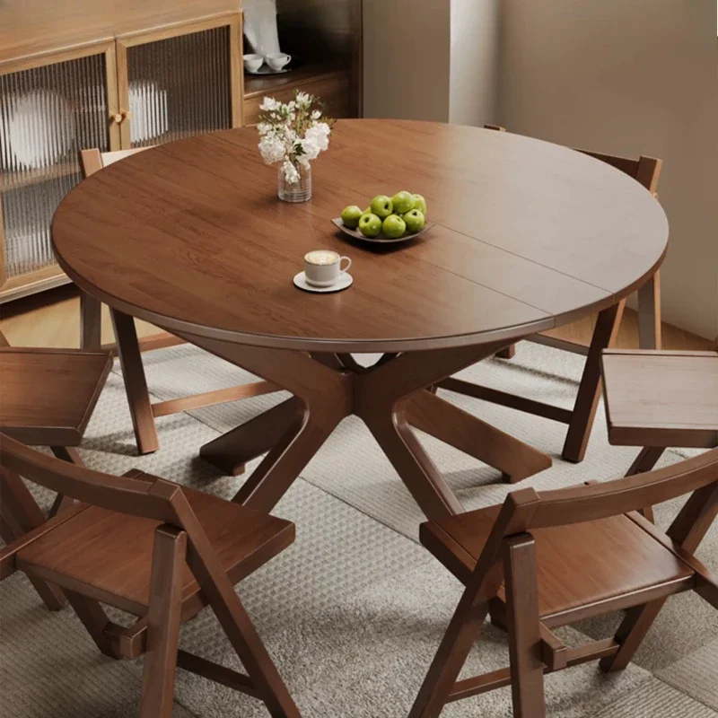 Foldable Dining Tables Mid Century Rustic Dining Table Vintage Unique Round Modern Dining Table Foldable Retractable Round Table