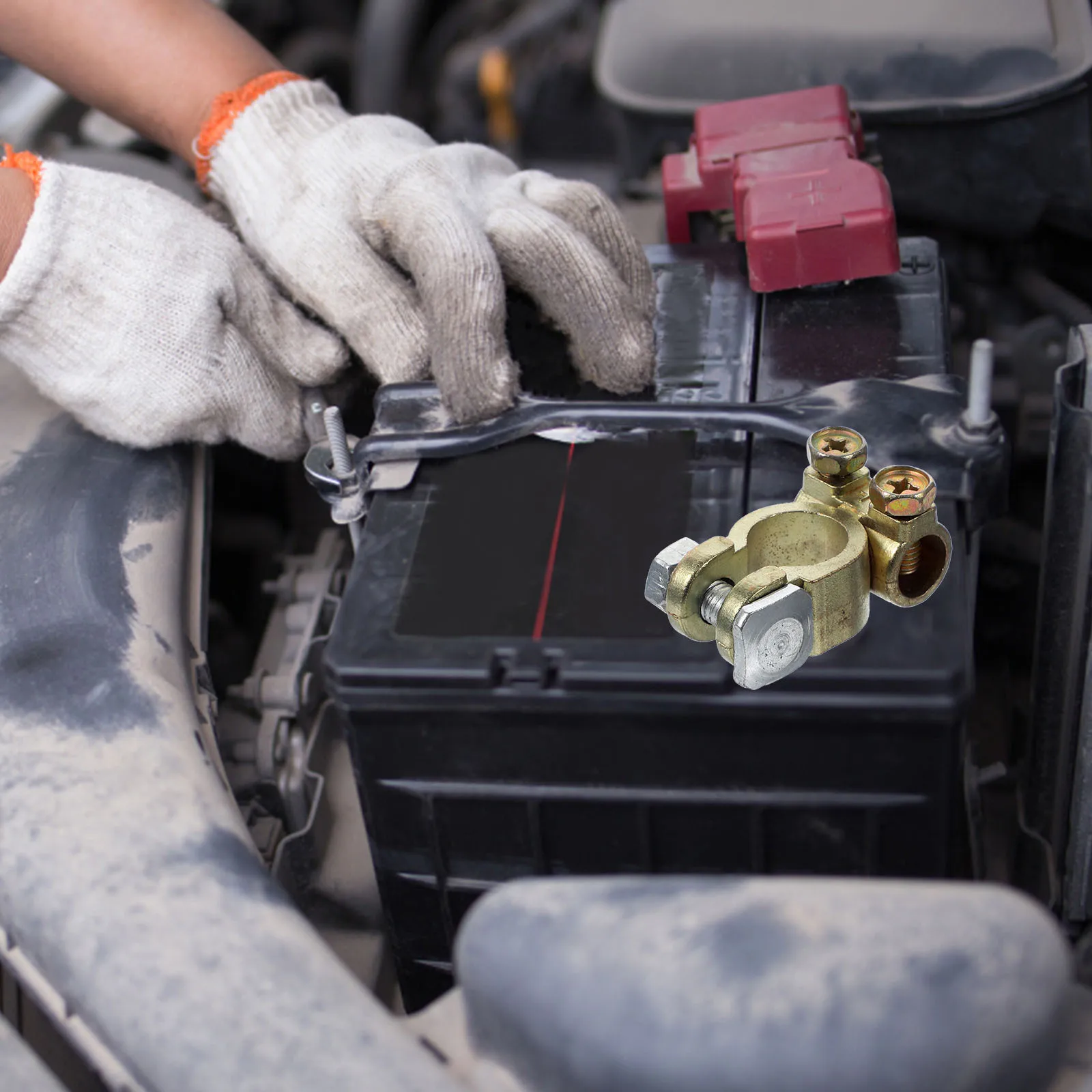 

2pcs Terminal Clamp Auto Car Connector For Truck Durable Corrosion Resistant Easy Installation Portable Reliable