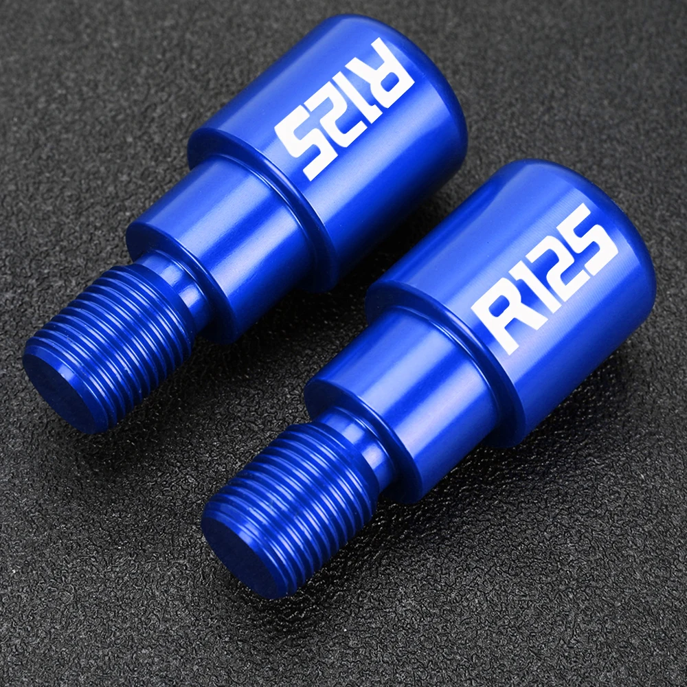 For YAMAHA YZF R125 R 125 2008 - 2022 2023 2024 2020 2019 2018 2017 2016 Motorcycle CNC Handlebar Grips Slider Cap Plug Bar End