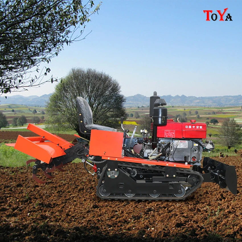 

25 hp 35hp diesel-driven rotary ploughs, orchard topsoil renovators, tracked cultivators for paddy and dryland fields customized