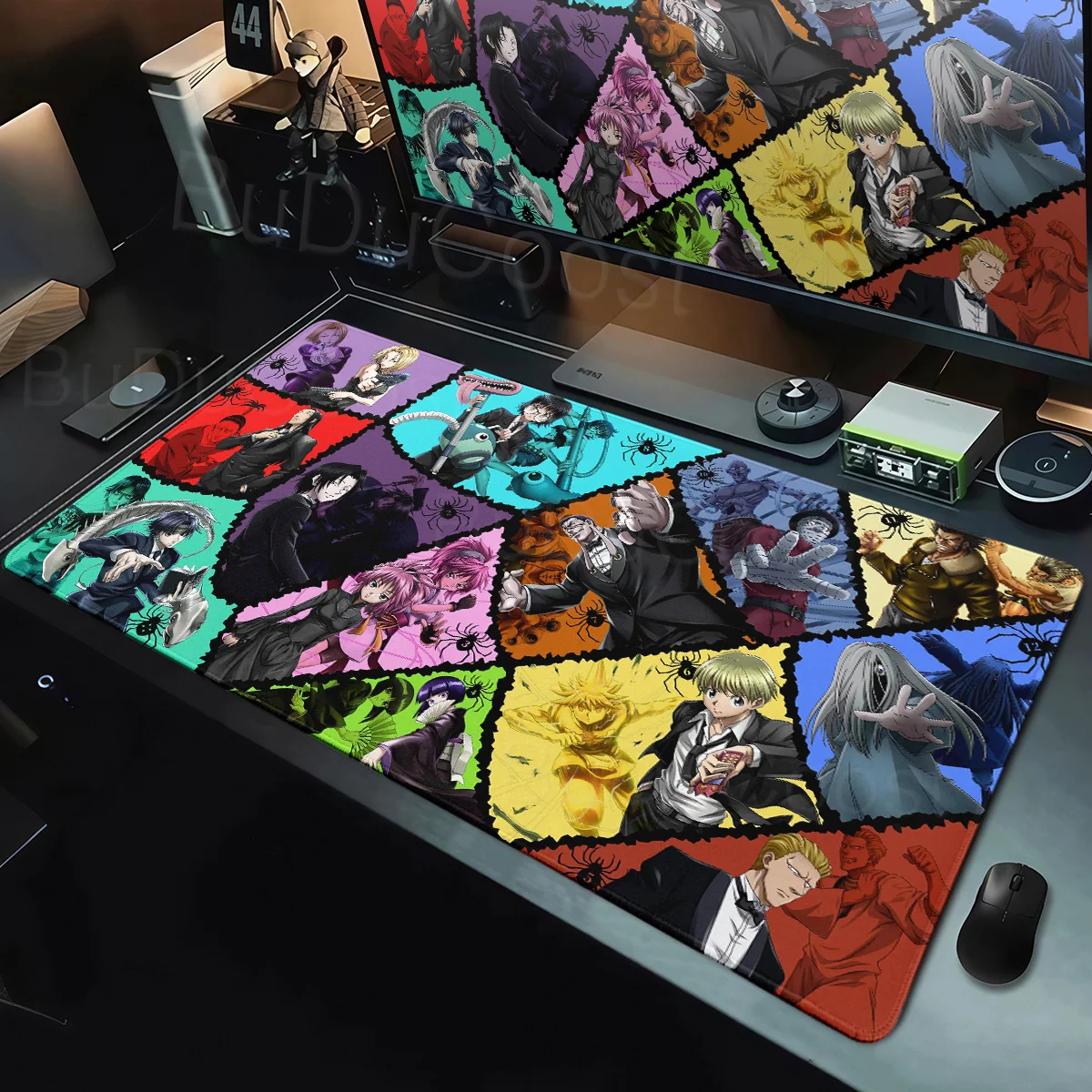 XXL Anime H-Hunter x hunter Mousepad PC Gamers Computer Keyboard Deskmat Rubber Lock-Edge Anti-Slip Tablemat Office Accessories