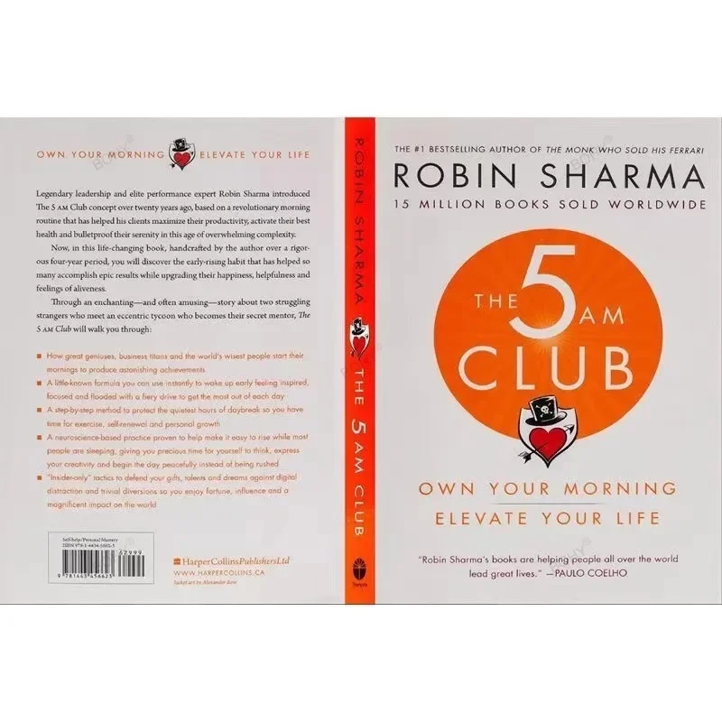 The 5AM Club By Robin Sharma Own Your Morning Elevate Your Life English Book