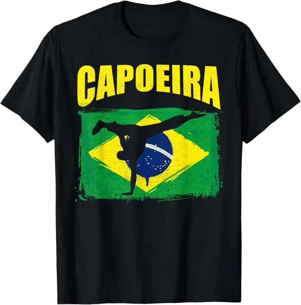 NEW LIMITED Capoeira Brazil Flag Afro Brazilian Martial Arts T-Shirt Size S-5XL