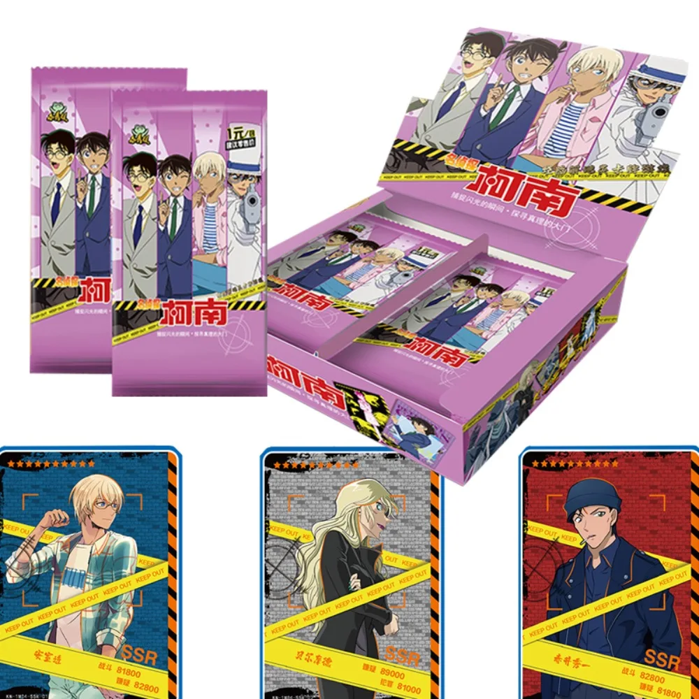 

Genuine Detective Conan Collection Card Anime Hot Stamping Flash Rare AR Toys Figure Character Card Birthday Gift For Children