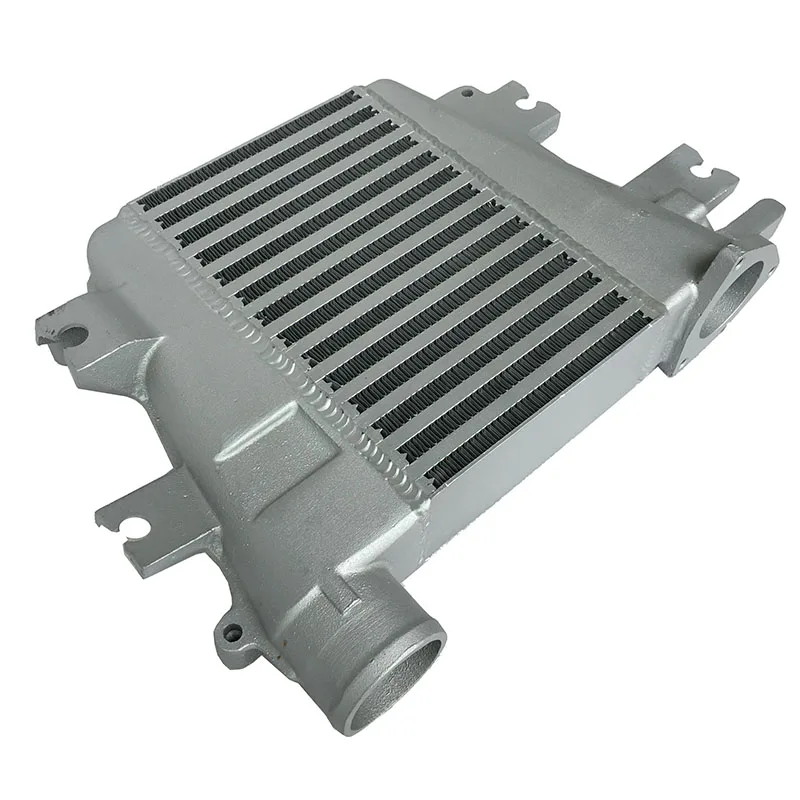 Intercooler Radiator Turbo Compatible with Nissan Patrol Y61 ZD30 3.0L TD 1997-2007 Top Mount Aluminum Bar Plate Structure