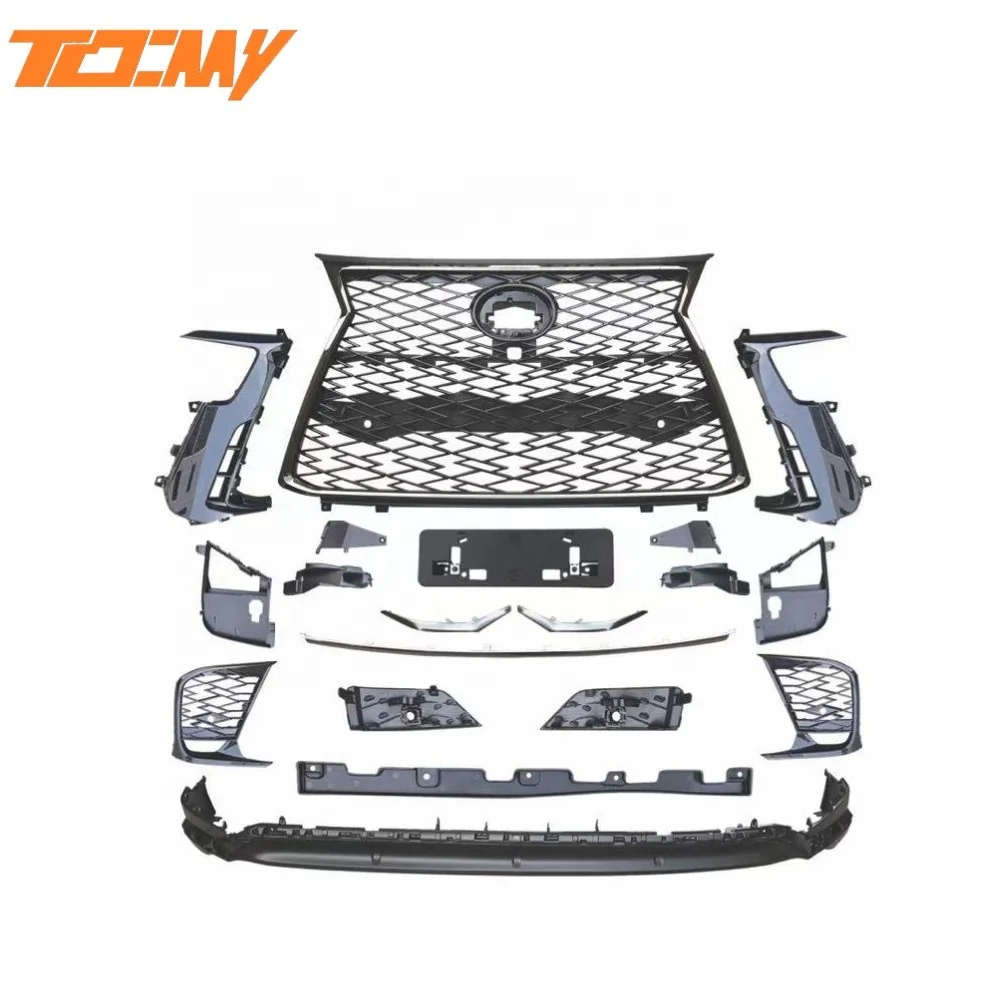 Factory promotion body kit grille chrome PP ABS front and rear bumpers body set For  LX600 2022