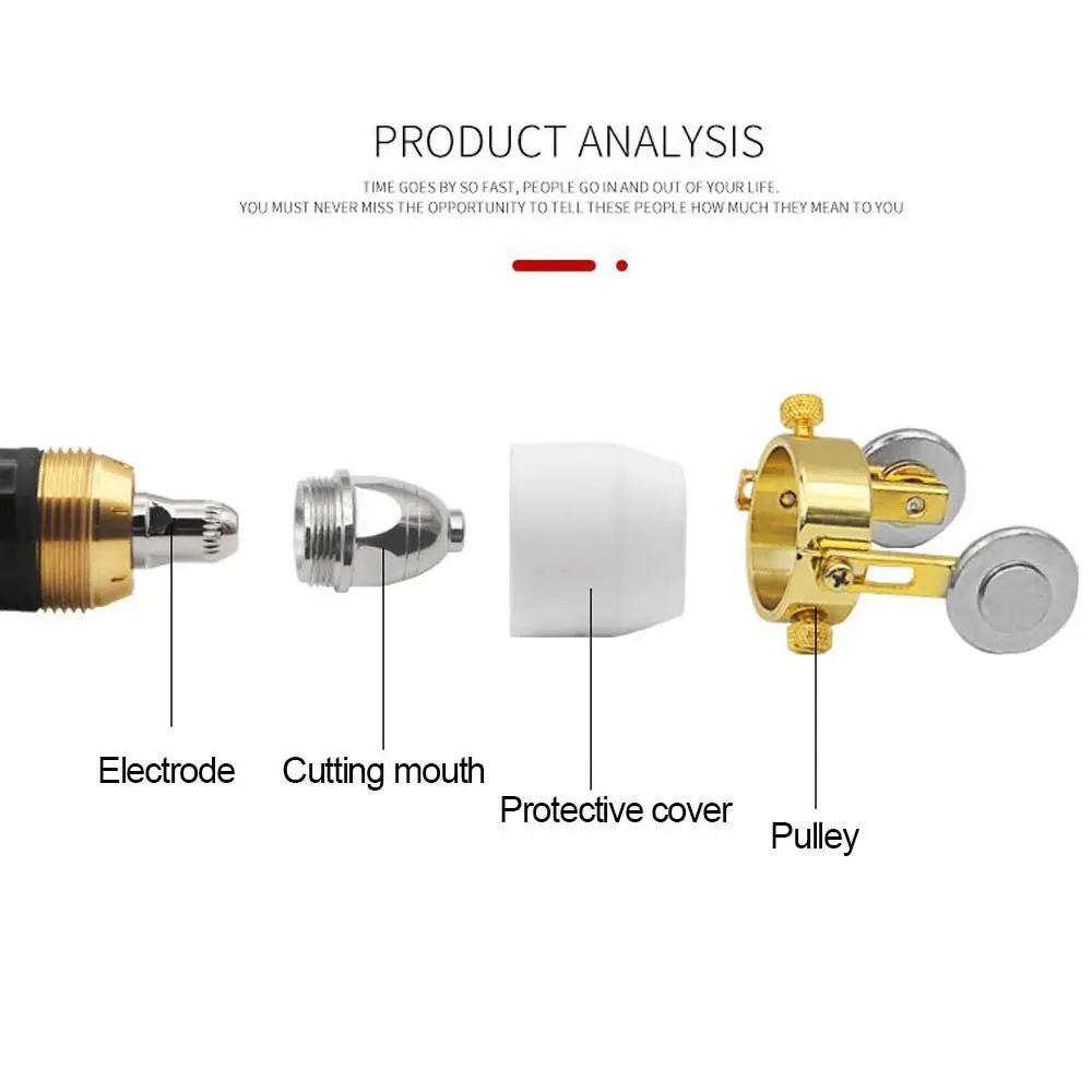 60A 80A 100A sostituzione tazza scudo in ceramica universale durevole protezione ugello torcia da taglio al Plasma P80 taglierina al Plasma