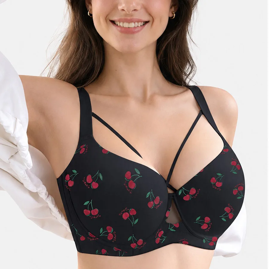 Womens Push Up Bra Modeled Supportive Underwire Female Plus Size Smooth Seamless Minimizer Bras 34 36 38 40 42 44 B C D E F H