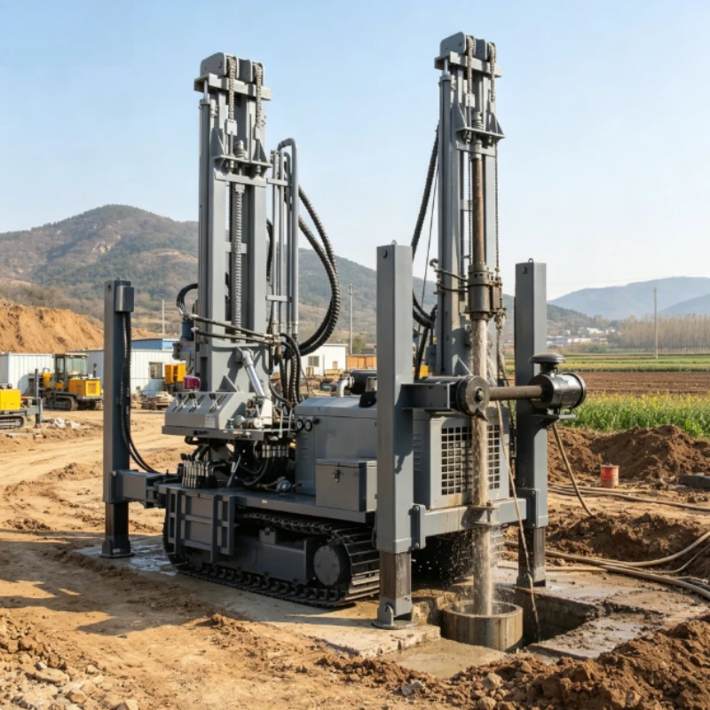 Customized Trailer Mounted Water Well Drilling Rig 200mm Borehole Water Well Drilling Rig Machine