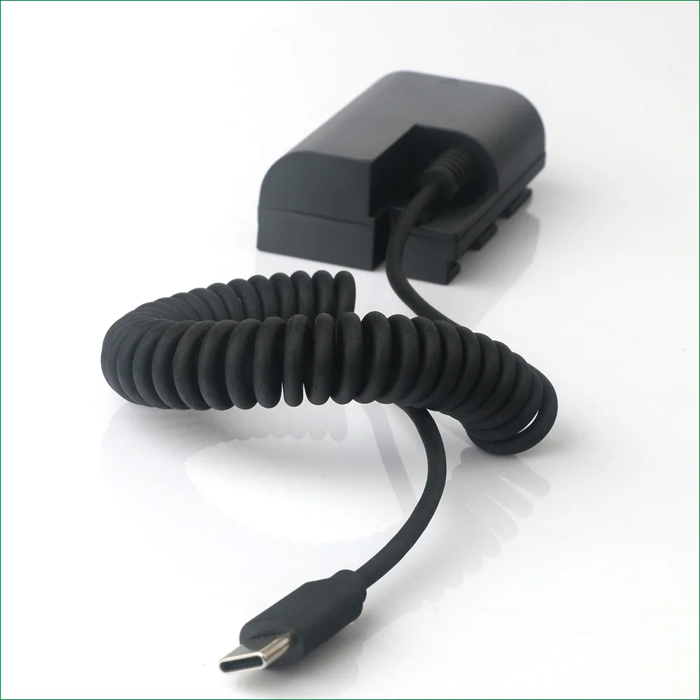 DR-E6 DC Coupler LP-E6 Dummy แบตเตอรี่ USB-C Type-C สําหรับกล้อง CANON LP-E6N LP-E6NH LP-E6N LP-E6NH EOS 5Ds 5Dsr 6D 60D 7D