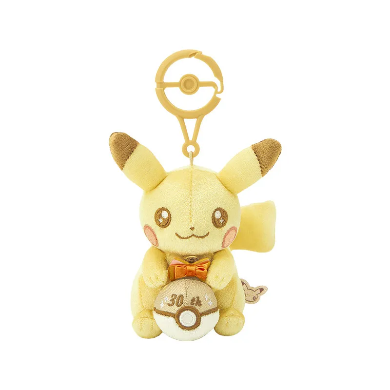 

Плюшевый брелок Пикачу к 30-летию Pokémon — милая мягкая игрушка-подвеска для сумки и подарок на день рождения для девочек