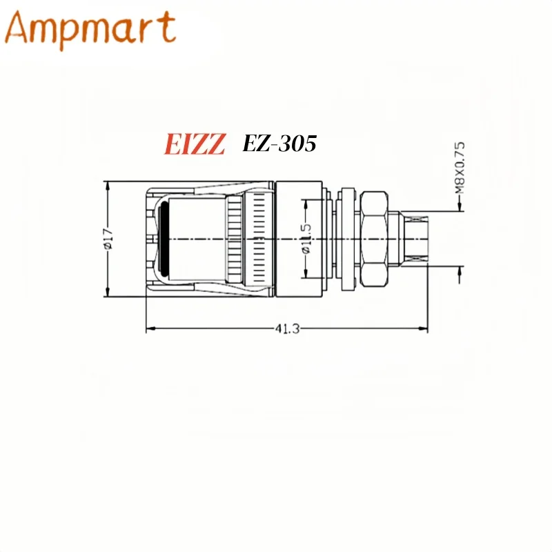 Ampmart 24K vergoldete Anschlussklemmen aus reinem Kupfer EZ-304\305\307 HiFi-Röhrenverstärker-Lautsprecherstecker – Detail 1