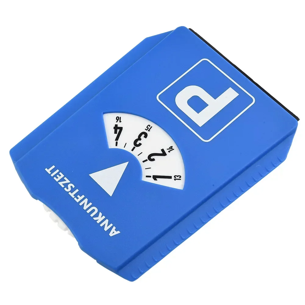 Picture 4: Car Parking Disc Timer  Clock Arrival Time Display Blue ABS Parking Portable Car Parking Time Sign Timer Clock
