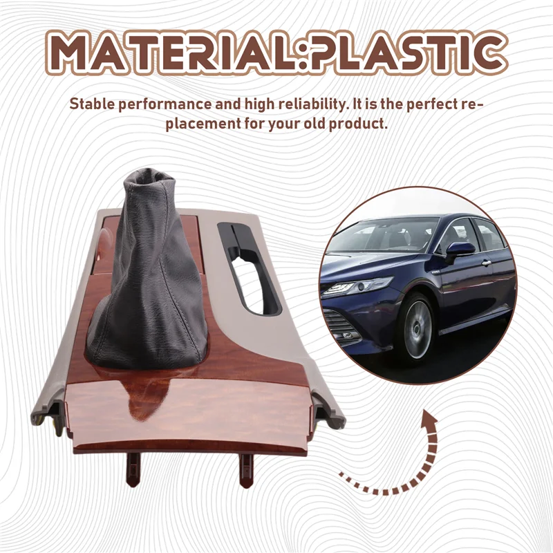 

For Toyota Camry 2007-2013 Manual Gear Shift Panel Console Storage Box Assy Frame Gearbox Shift Cover