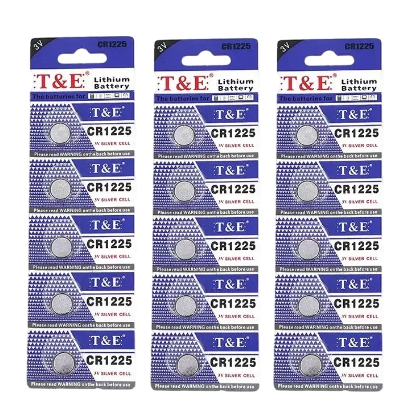 Hot 5-100pcs CR1225 3V Lithium Battery Compatible with DL1225 BR1225 KL1225 L1225 ECR1225 KCR1225 for Calculator Watch Car Key