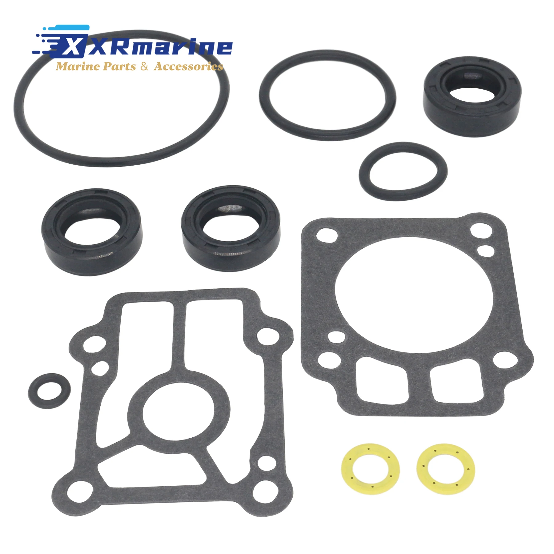 

Комплект уплотнений нижней части двигателя, совместимый с двухтактными двухцилиндровыми подвесными моторами Mercury Marine 25-30 л.с., замена 27-8M0089639