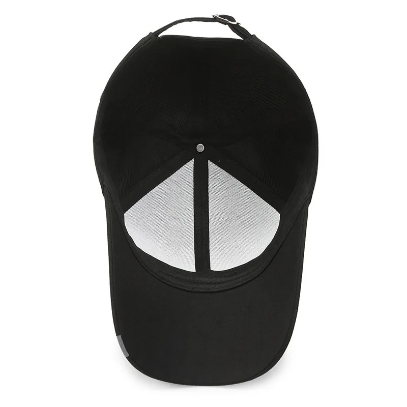 Spring and Summer New Hard Top Men\'s Baseball Hat Sun-Proof Big Head Circumference Sun-Proof Peaked Cap