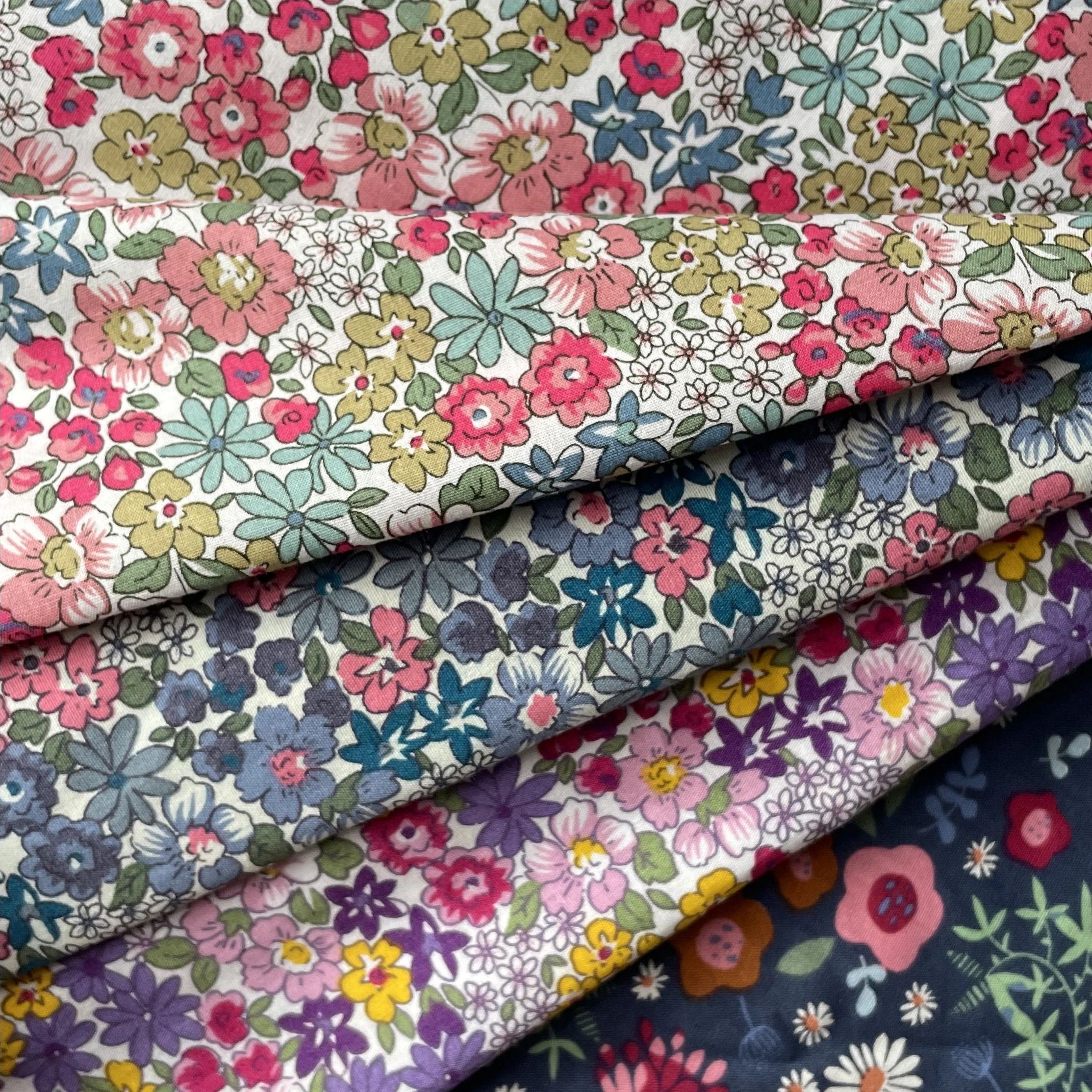 145x50cm New Floral 100% Cotton 40S Like Liberty Fabric Digital Printing For Sewing Cloth Dresses Skirt Kids Designer Purses