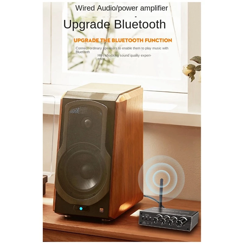 

Bluetooth 5.3 аудиоприемник AUX/коаксиальный/микрофон/USB музыка без потерь беспроводной аудиоадаптер с дистанционным управлением, тонкое качество изготовления