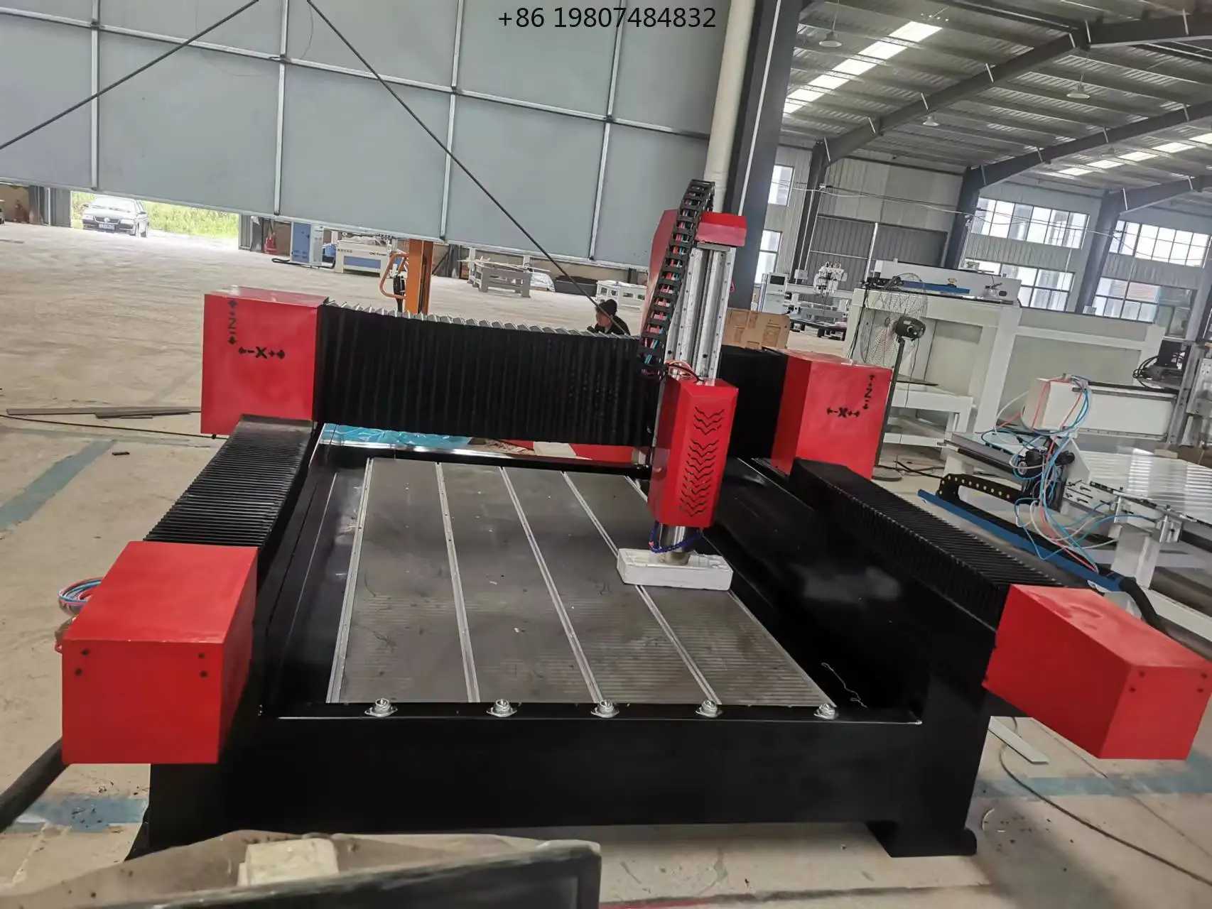 Heavy-Duty 1325 Stone CNC Engraver, Fully Automatic Large Tombstone Marble Relief Engraving Equipment