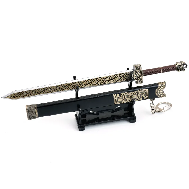 22cm/8.66in Nezha: The Demon Child's Rebellion Swords Anime Peripherals Cosplay Metal Weapon Boy Toys Desk Ornaments Props Gifts