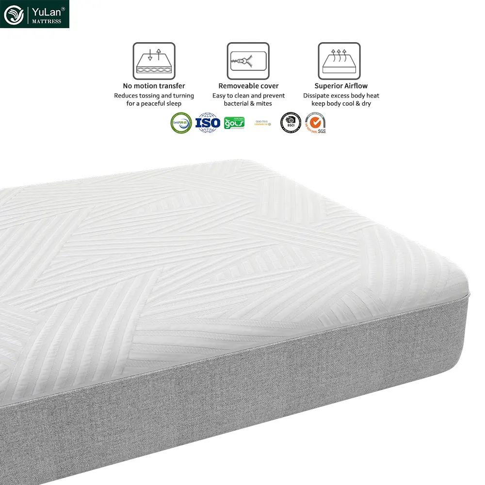 Materasso in Memory Foam con Gel di raffreddamento a molle insacchettate per Hotel a 5 stelle