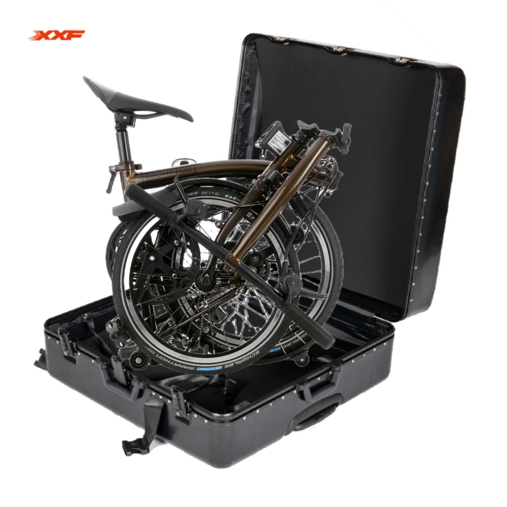 ABS Hard Folding Bike Case, Travel Box, Waterproof, Shockproof, Bike Suitacase, Storage Luggage, Bicycle Accessories