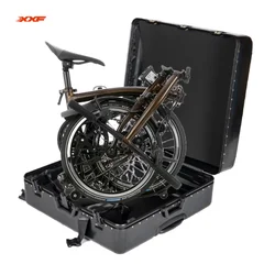 ABS Hard Folding Bike Case, Travel Box, Waterproof, Shockproof, Bike Suitacase, Storage Luggage, Bicycle Accessories