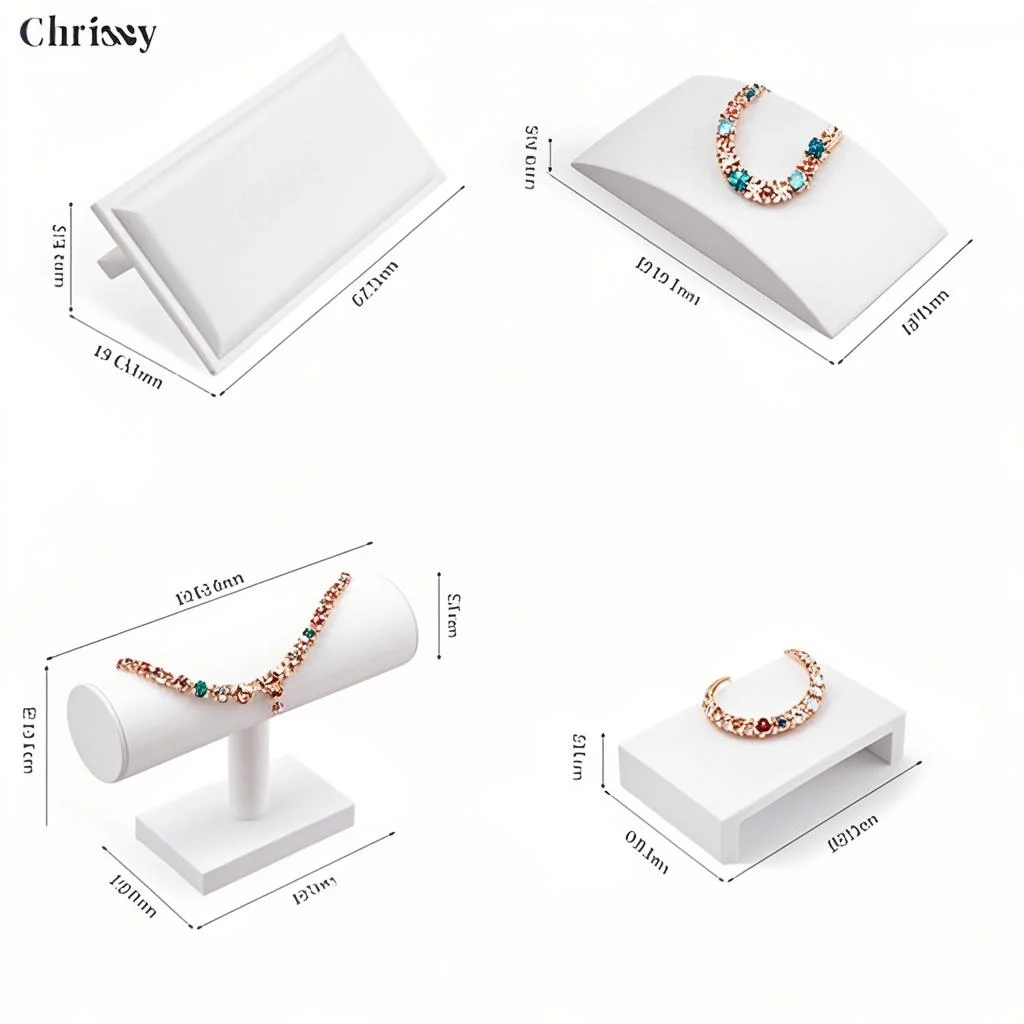 

Bracelet Jewelry Display Stand Watch Holder T Bar Shelf Hand Jewelry Chain Anklet Storage Organizer Rack
