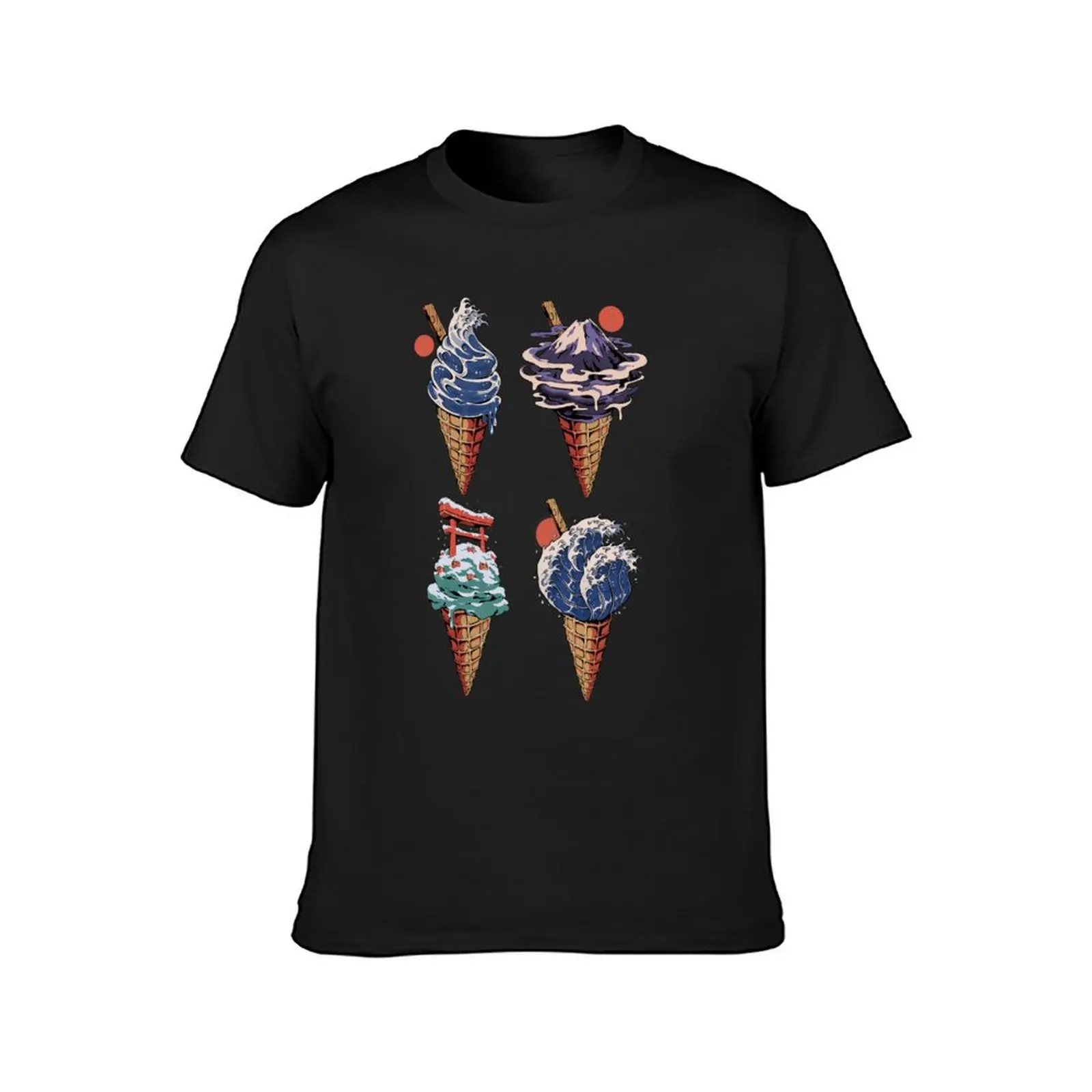 Japanese Ice Creams T-Shirt cute clothes boys whites t shirt men 100℅ cotton