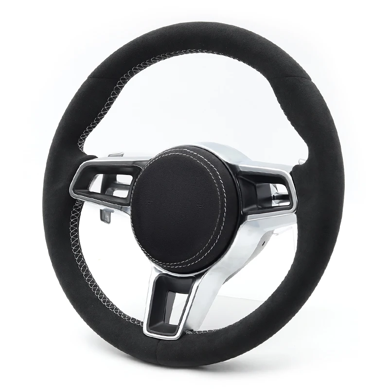 

All Alcantra Style Car Steering Wheel for for Porsche Macan Panamera Taycan Cayenne Cayman 718 991 992 911 OEM Any Color