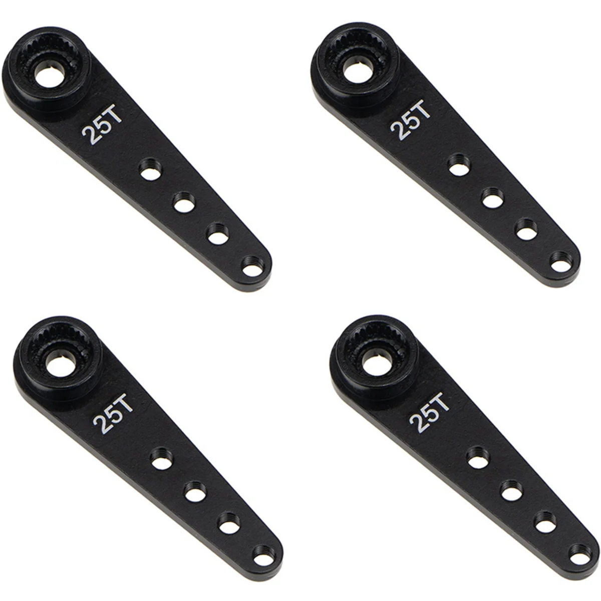 B78B-40PCS 37Mm 25T Metal Extension Steering Servo Arm Horn For RC Car Crawler Parts,Black